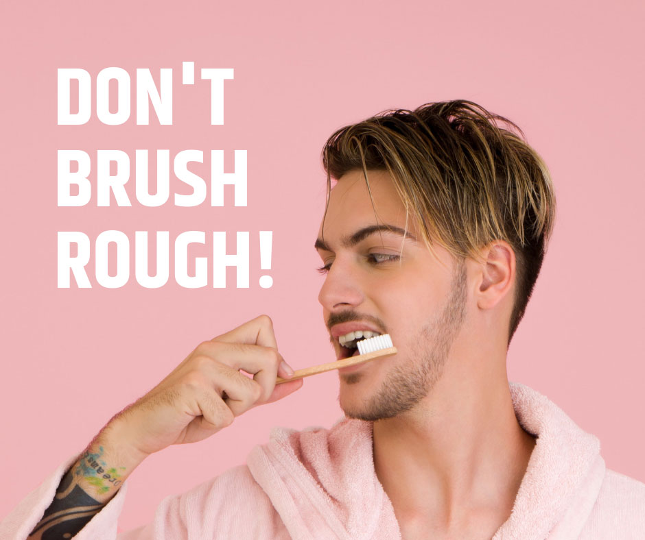 Man brushing his teeth